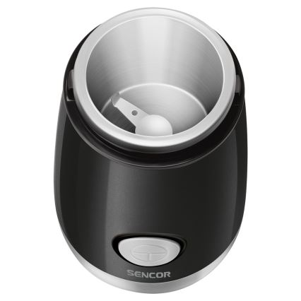 Sencor - Elektrisk kaffekværn 60 g 150W/230V sort/mat krom