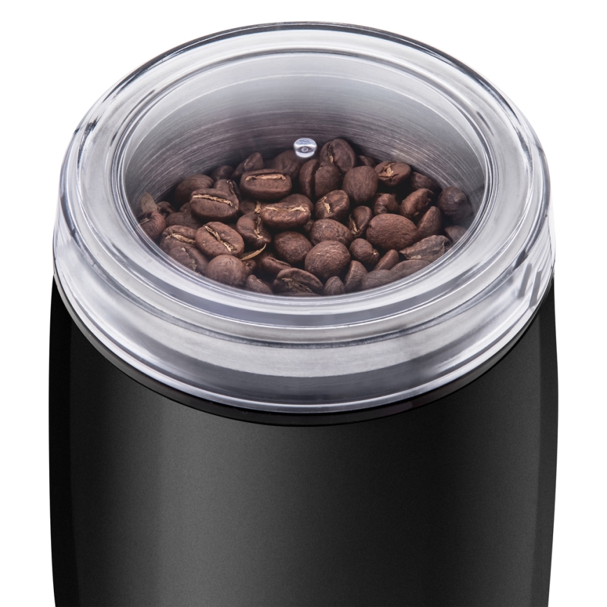Sencor - Elektrisk kaffekværn 60 g 150W/230V sort/mat krom