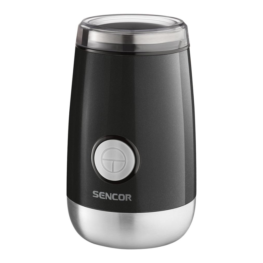 Sencor - Elektrisk kaffekværn 60 g 150W/230V sort/mat krom