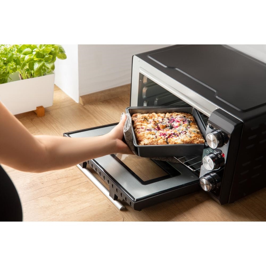 Sencor - Elektrisk ovn 20 l 1650W/230V sort