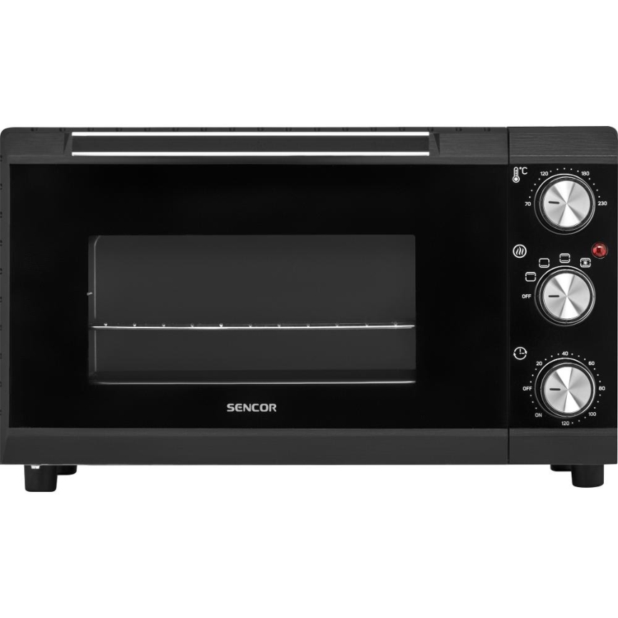 Sencor - Elektrisk ovn 20 l 1650W/230V sort
