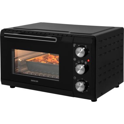 Sencor - Elektrisk ovn 20 l 1650W/230V sort