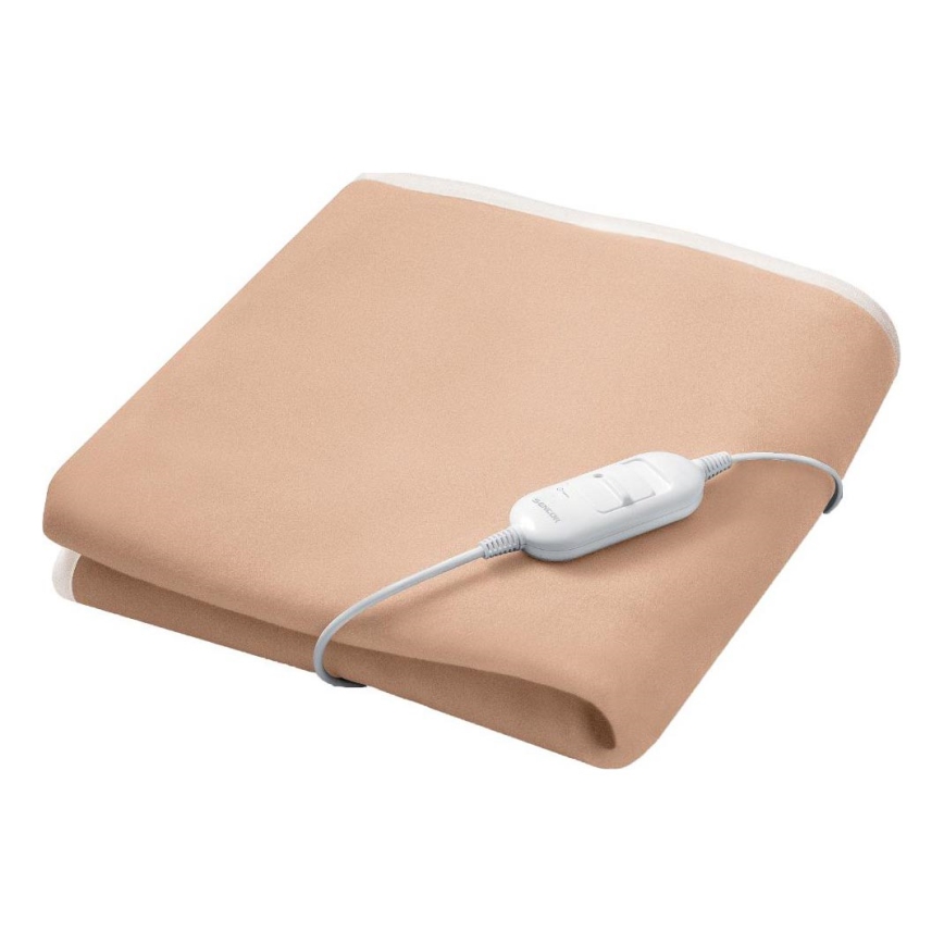 Sencor - Elektrisk varmetæppe 60W/230V 150x80 cm beige