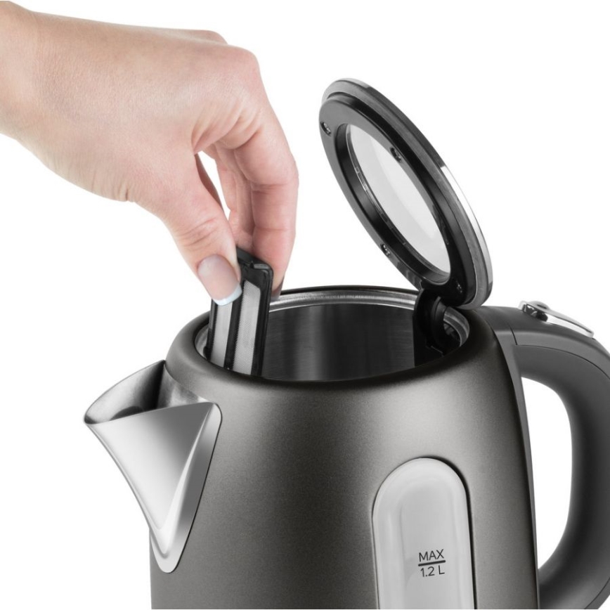 Sencor - Elkedel 1,2 l 2150W/230V antracitgrå