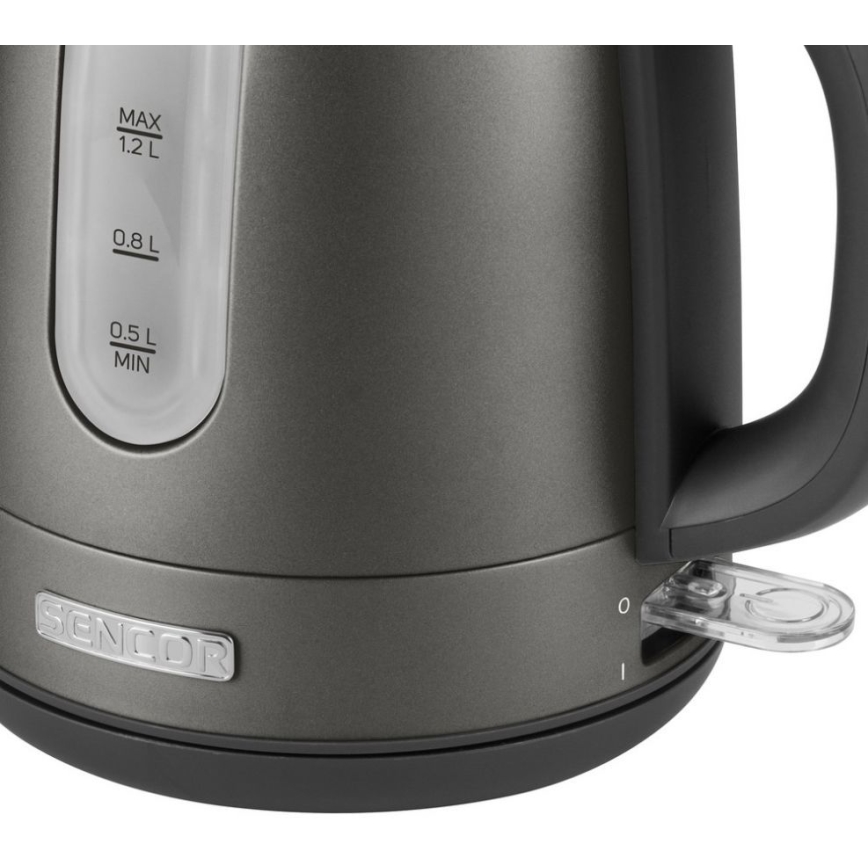 Sencor - Elkedel 1,2 l 2150W/230V antracitgrå