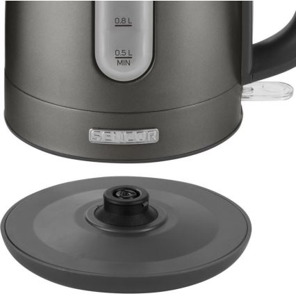 Sencor - Elkedel 1,2 l 2150W/230V antracitgrå