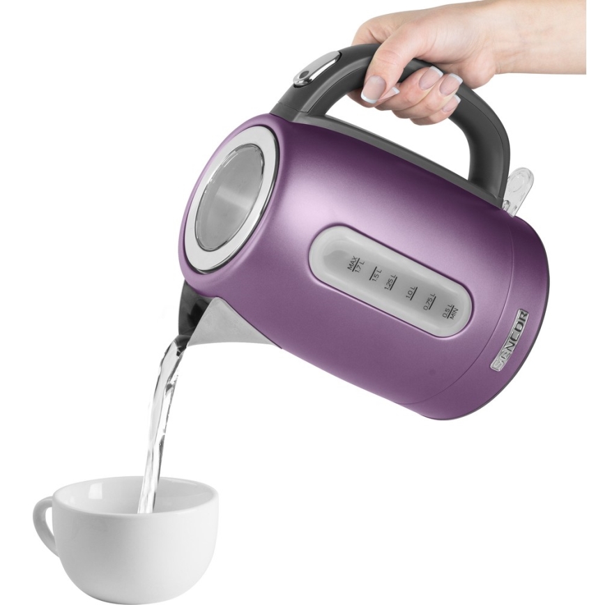 Sencor - Elkedel 1,7 l 2150W/230V lilla