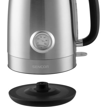 Sencor - Elkedel 1,7 l 2200W/230V rustfrit stål