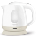Sencor - Elkedel 1 l 1100W/230V hvid/beige