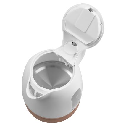 Sencor - Elkedel 1 l 1100W/230V hvid/lyserød