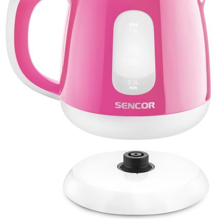 Sencor - Elkedel 1 l 1100W/230V pink