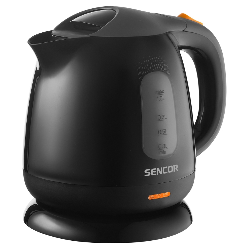 Sencor - Elkedel 1 l 1100W/230V sort/grå