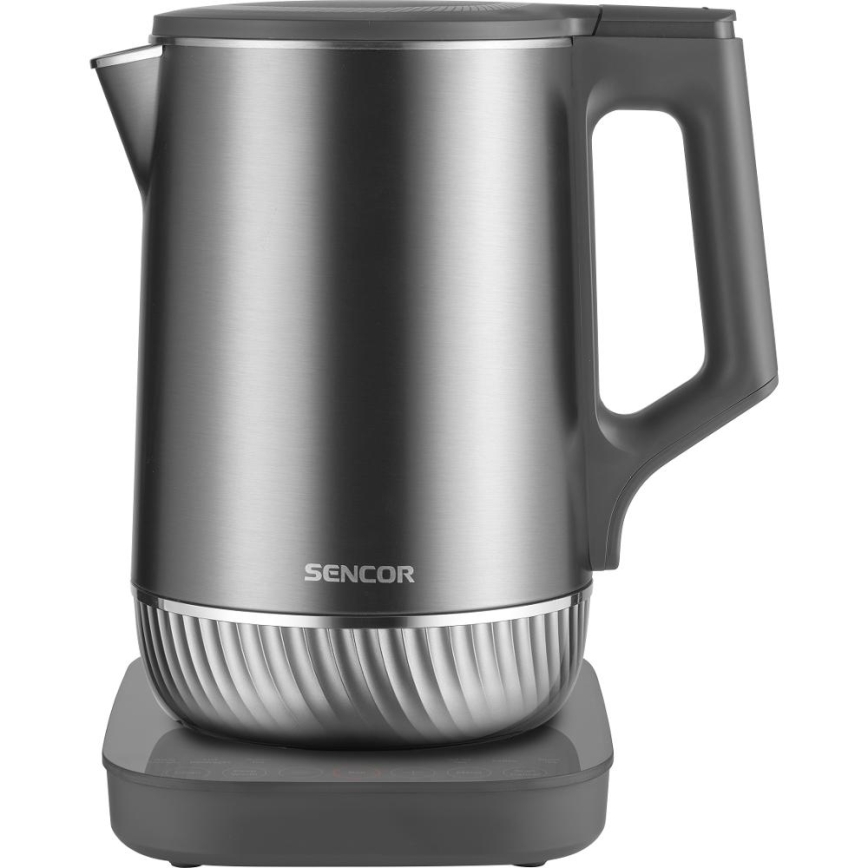 Sencor - Elkedel med temperaturkontrol 1,7 l 1800 W/230 V rustfrit stål
