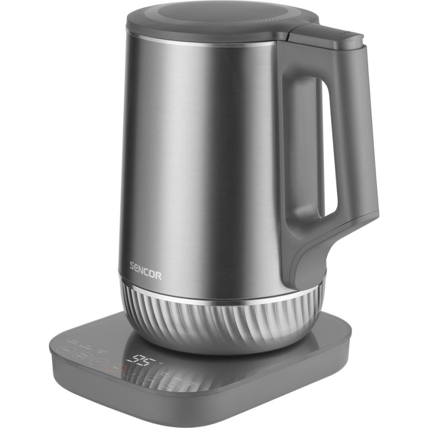 Sencor - Elkedel med temperaturkontrol 1,7 l 1800 W/230 V rustfrit stål