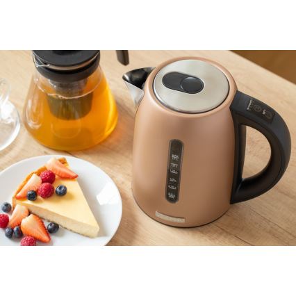 Sencor - Elkedel med termoregulering 1,7 l 2150W/230V brun