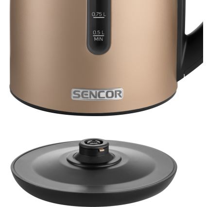 Sencor - Elkedel med termoregulering 1,7 l 2150W/230V brun