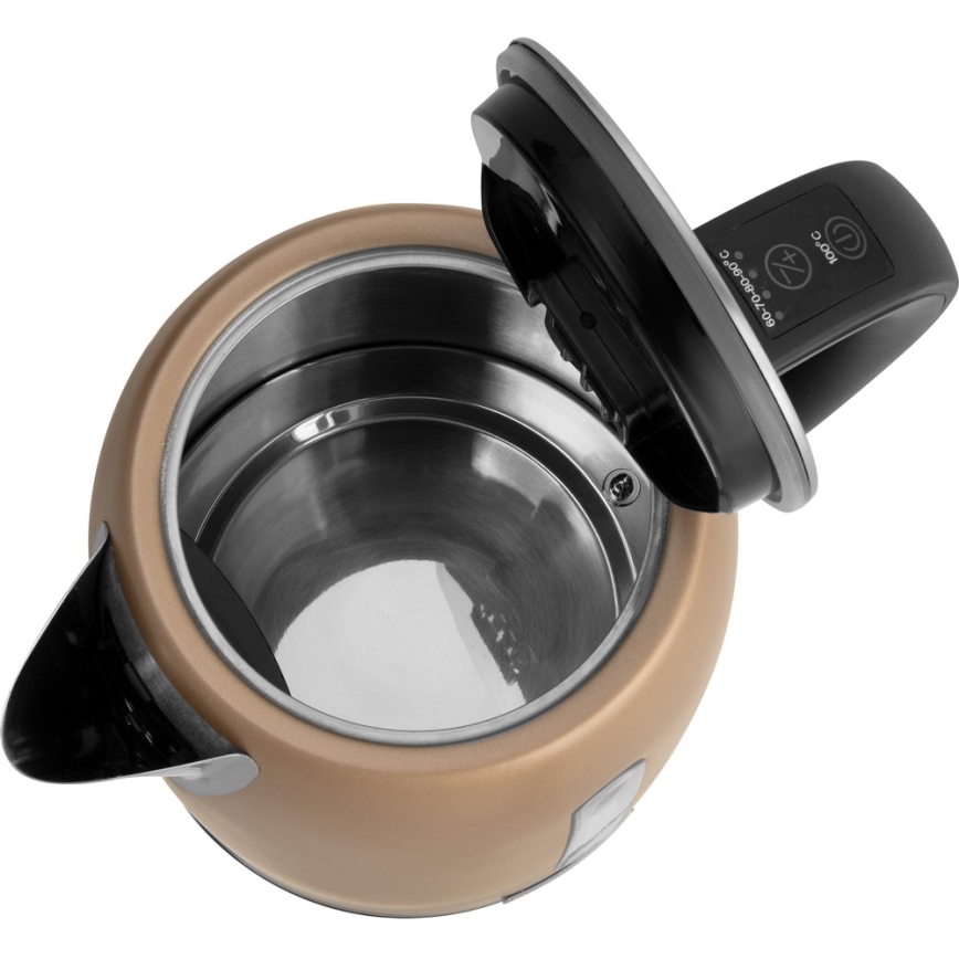 Sencor - Elkedel med termoregulering 1,7 l 2150W/230V brun