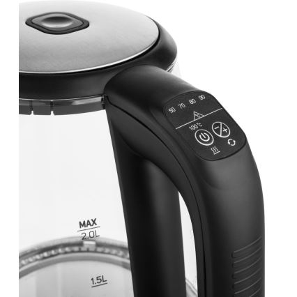 Sencor - Elkedel med termoregulering 2 l 2200W/230V