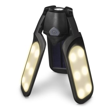 Sencor - Genopladelig LED-campinglygte med solpanel LED/3W/1600 mAh IPX4