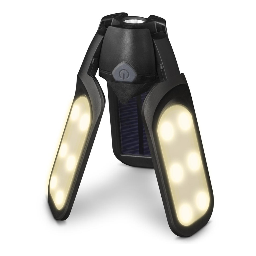 Sencor - Genopladelig LED-campinglygte med solpanel LED/3W/1600 mAh IPX4