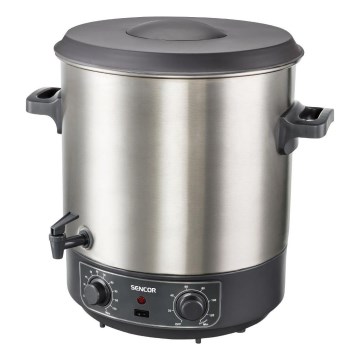 Sencor - Gryde til konservering 27 l 1800W/230V rustfrit stål/grå