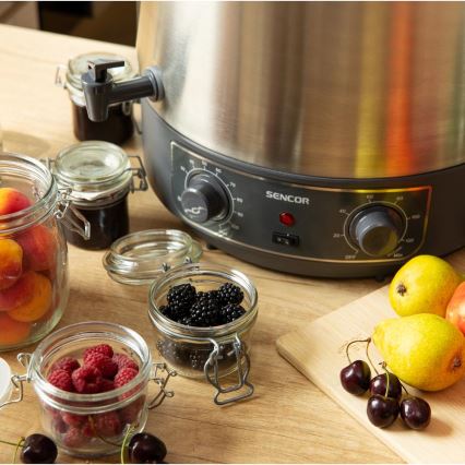 Sencor - Gryde til konservering 27 l 1800W/230V rustfrit stål/grå