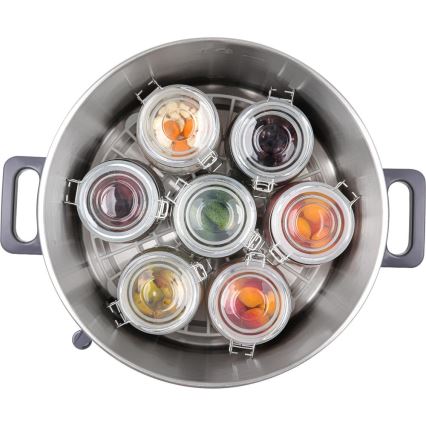 Sencor - Gryde til konservering 27 l 1800W/230V rustfrit stål/grå