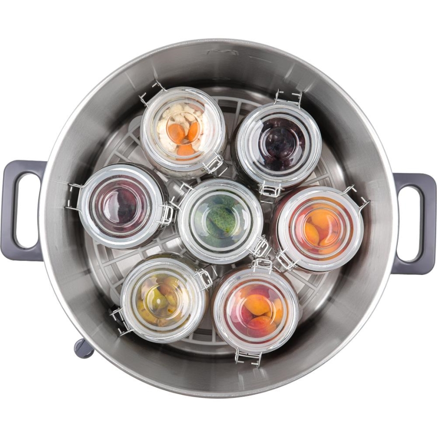 Sencor - Gryde til konservering 27 l 1800W/230V rustfrit stål/grå