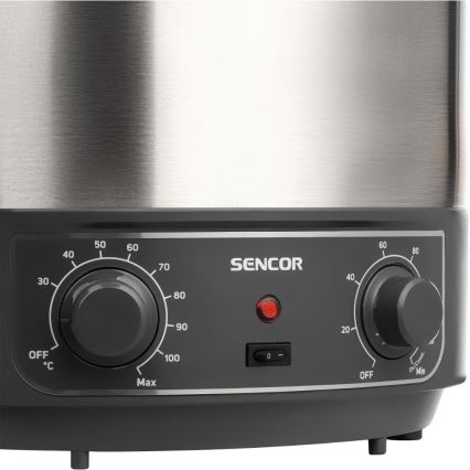 Sencor - Gryde til konservering 27 l 1800W/230V rustfrit stål/grå