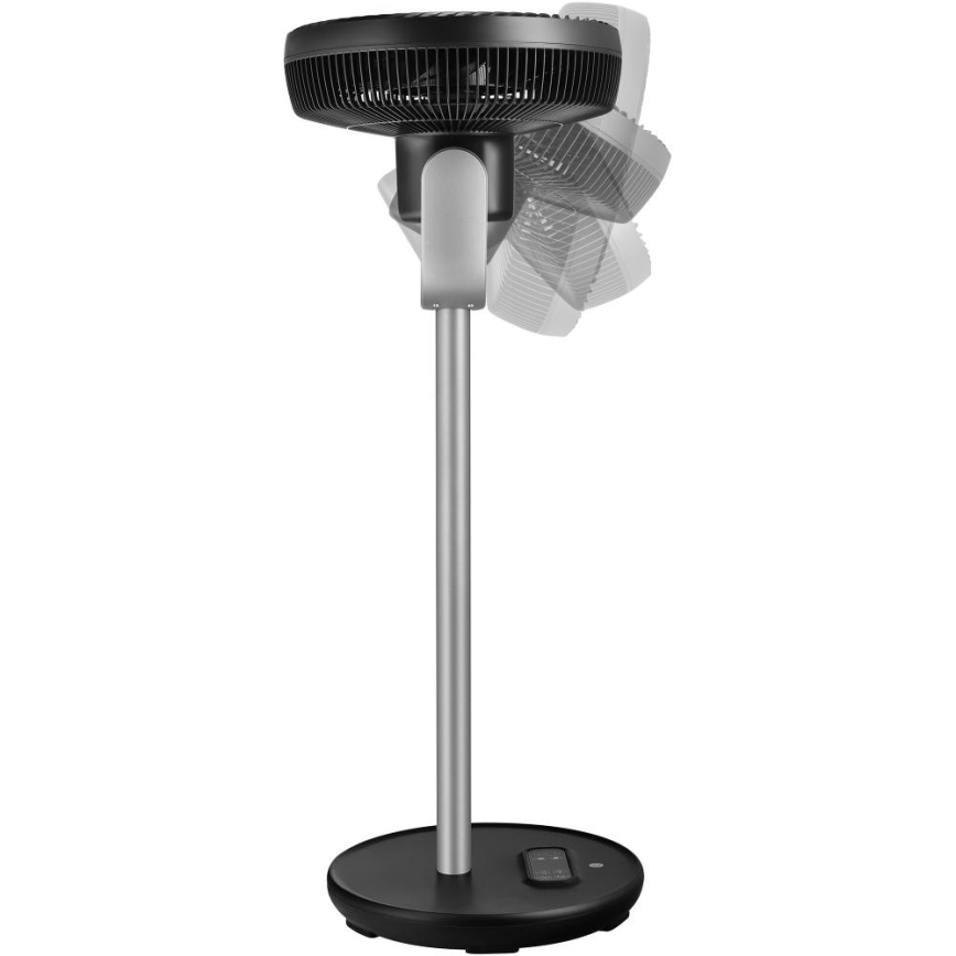 Sencor - Gulvventilator 3D UltraSilent 26W/230V Wi-Fi sort + fjernbetjening