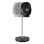 Sencor - Gulvventilator 3D UltraSilent 26W/230V Wi-Fi sort + fjernbetjening