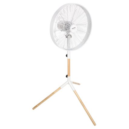 Sencor - Gulvventilator 50 W/230 V, Ø 40 cm, hvid/bøg