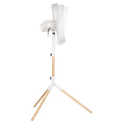 Sencor - Gulvventilator 50 W/230 V, Ø 40 cm, hvid/bøg