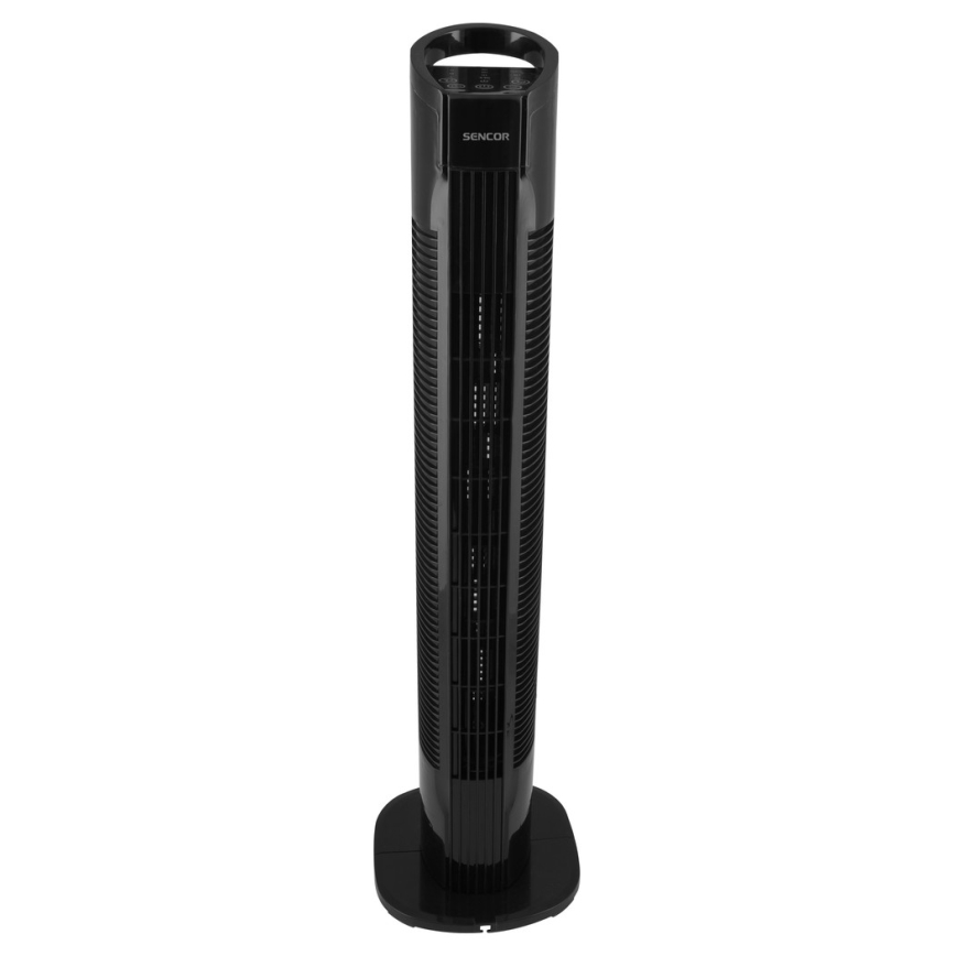 Sencor - Gulvventilator 50W/230V sort + fjernbetjening