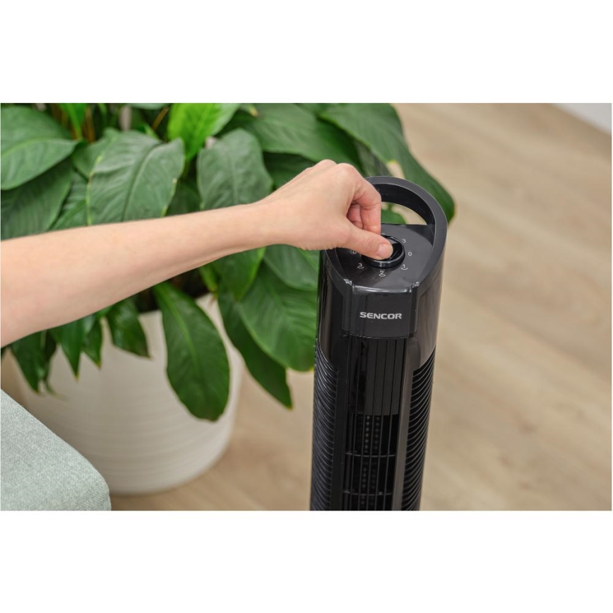 Sencor - Gulvventilator 50W/230V sort