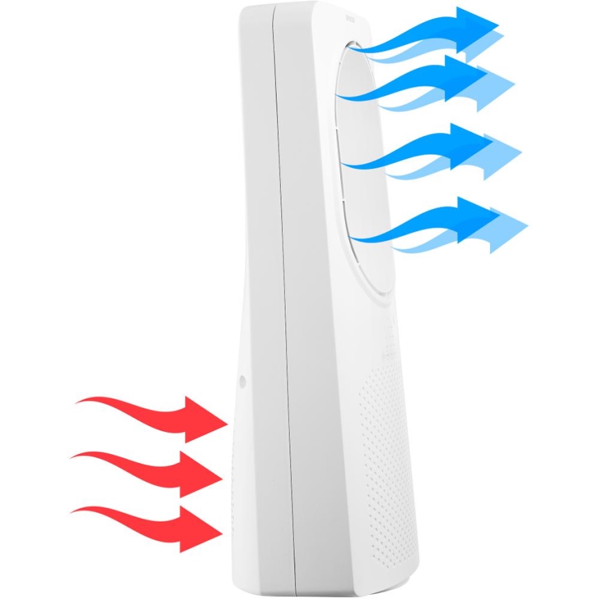 Sencor - Gulvventilator uden vinger 50W/230V hvid + fjernbetjening