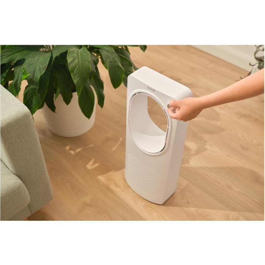 Sencor - Gulvventilator uden vinger 50W/230V hvid