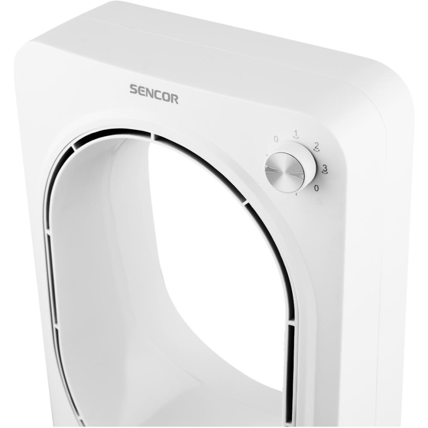 Sencor - Gulvventilator uden vinger 50W/230V hvid