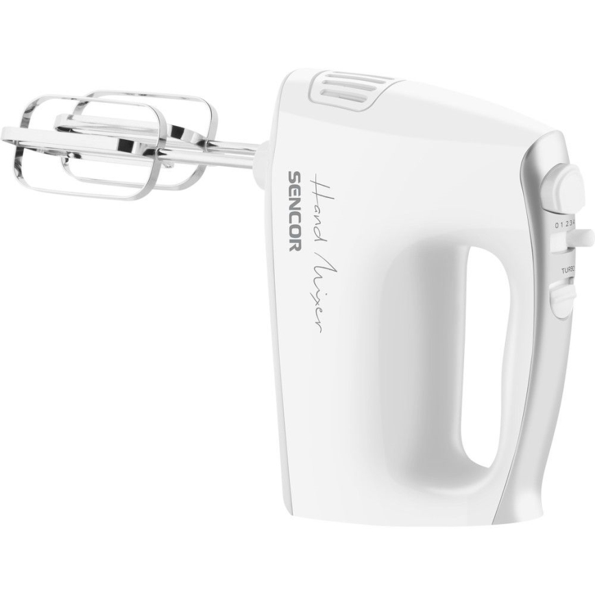 Sencor - Håndmikser med tilbehør 500W/230V hvid
