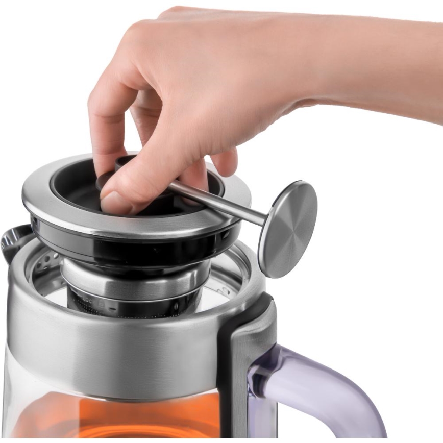 Sencor - Hurtigkogende elkedel med temperaturregulering 1,5 l, 1500 W/230 V, rustfrit stål