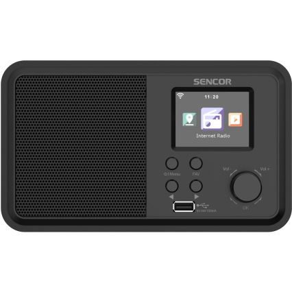 Sencor - Internet radio 4W/5V Wi-Fi + fjernbetjening
