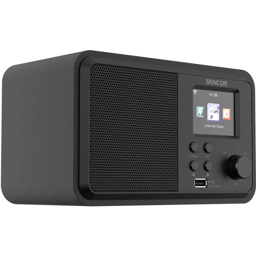 Sencor - Internet radio 4W/5V Wi-Fi + fjernbetjening