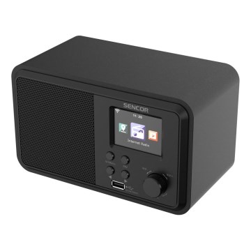 Sencor - Internetradio 4W/5V Wi-Fi + fjernbetjening