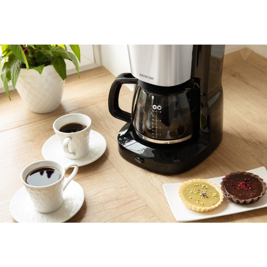 Sencor - Kaffemaskine 1,25 l 1000W/230V