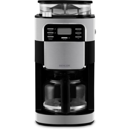 Sencor - Kaffemaskine 1,5 l med LCD-display 900W/230V