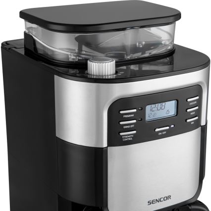 Sencor - Kaffemaskine 1,5 l med LCD-display 900W/230V