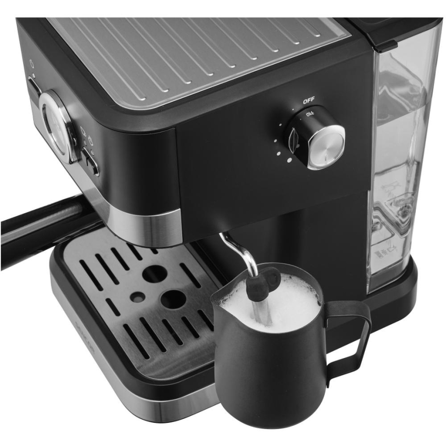Sencor - Kaffemaskine espresso 1050W/230V sort/mat krom