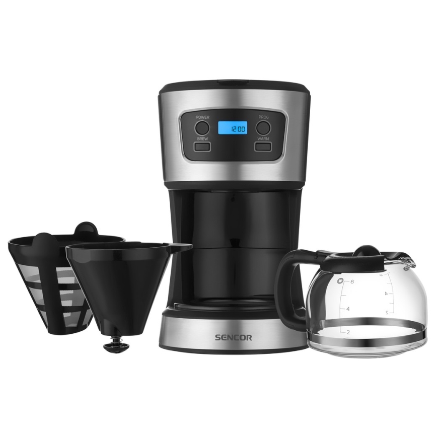 Sencor - Kaffemaskine med LCD-display 700W/230V
