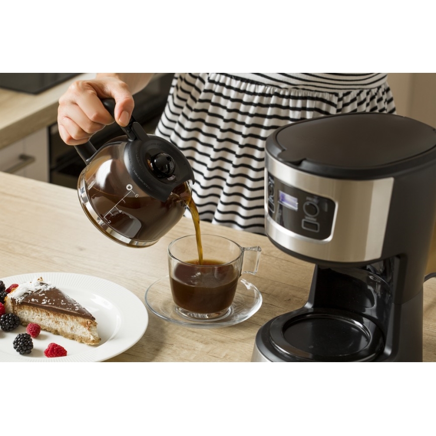 Sencor - Kaffemaskine med LCD-display 700W/230V