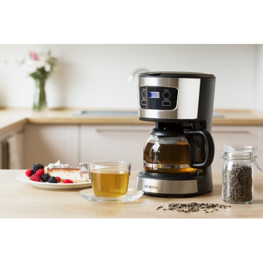 Sencor - Kaffemaskine med LCD-display 700W/230V
